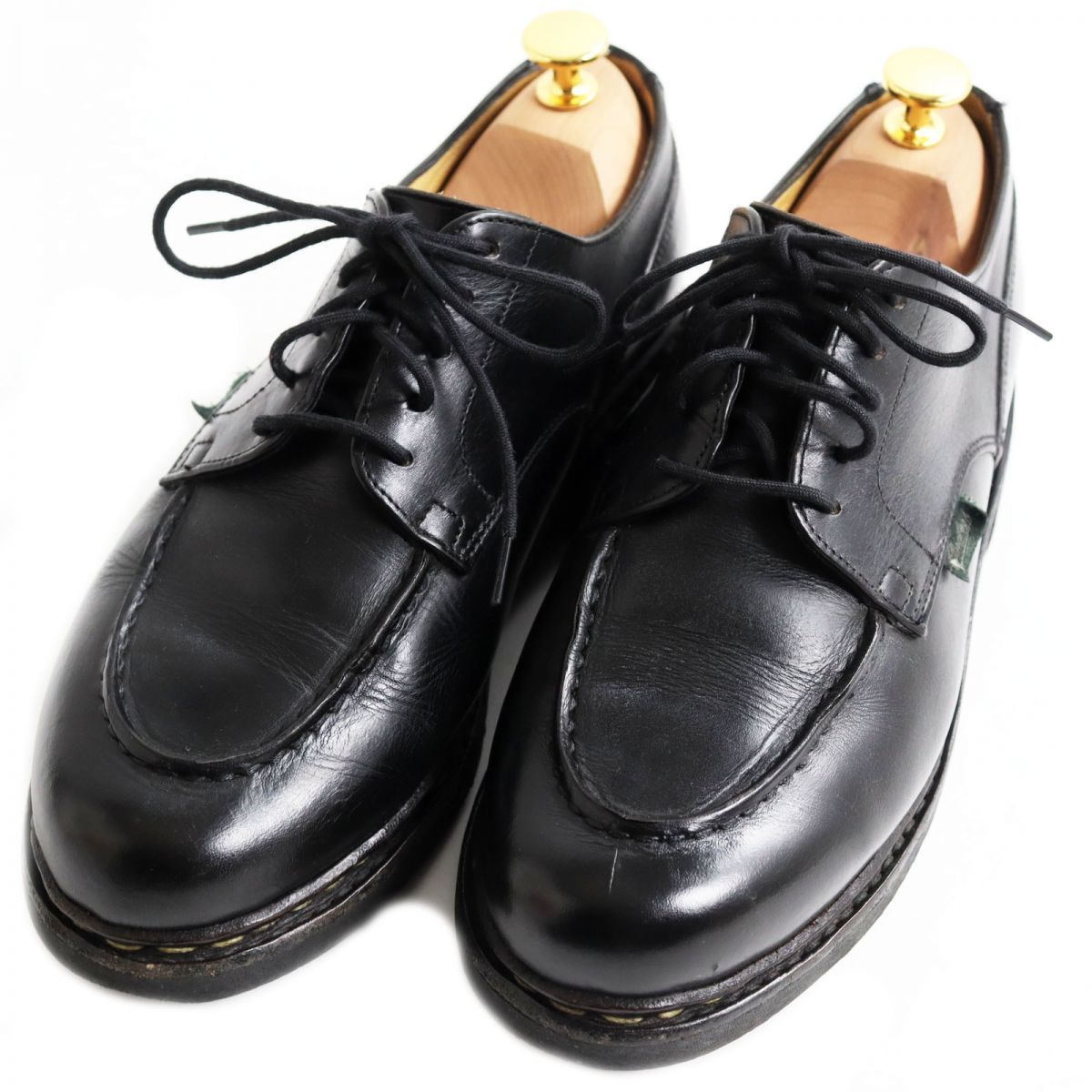 極美品 UK8.5 黒 Paraboot パラブーツ フランス製 シャンボード-