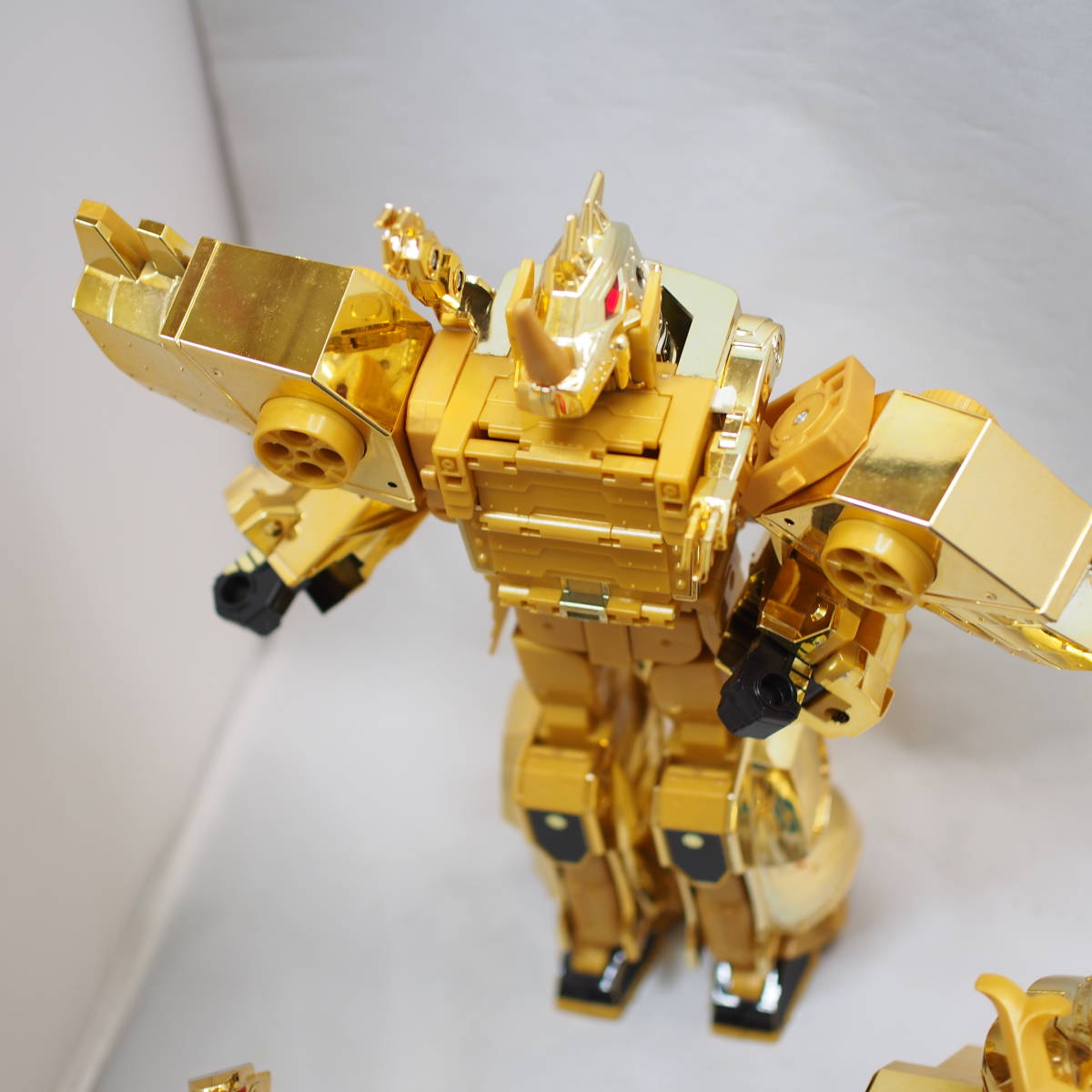  that time thing Brave of Gold Goldran DX yellow gold ninja empty . Leon Kaiser present condition goods Bandai Takara retro The Brave of Gold Goldran control 303-16