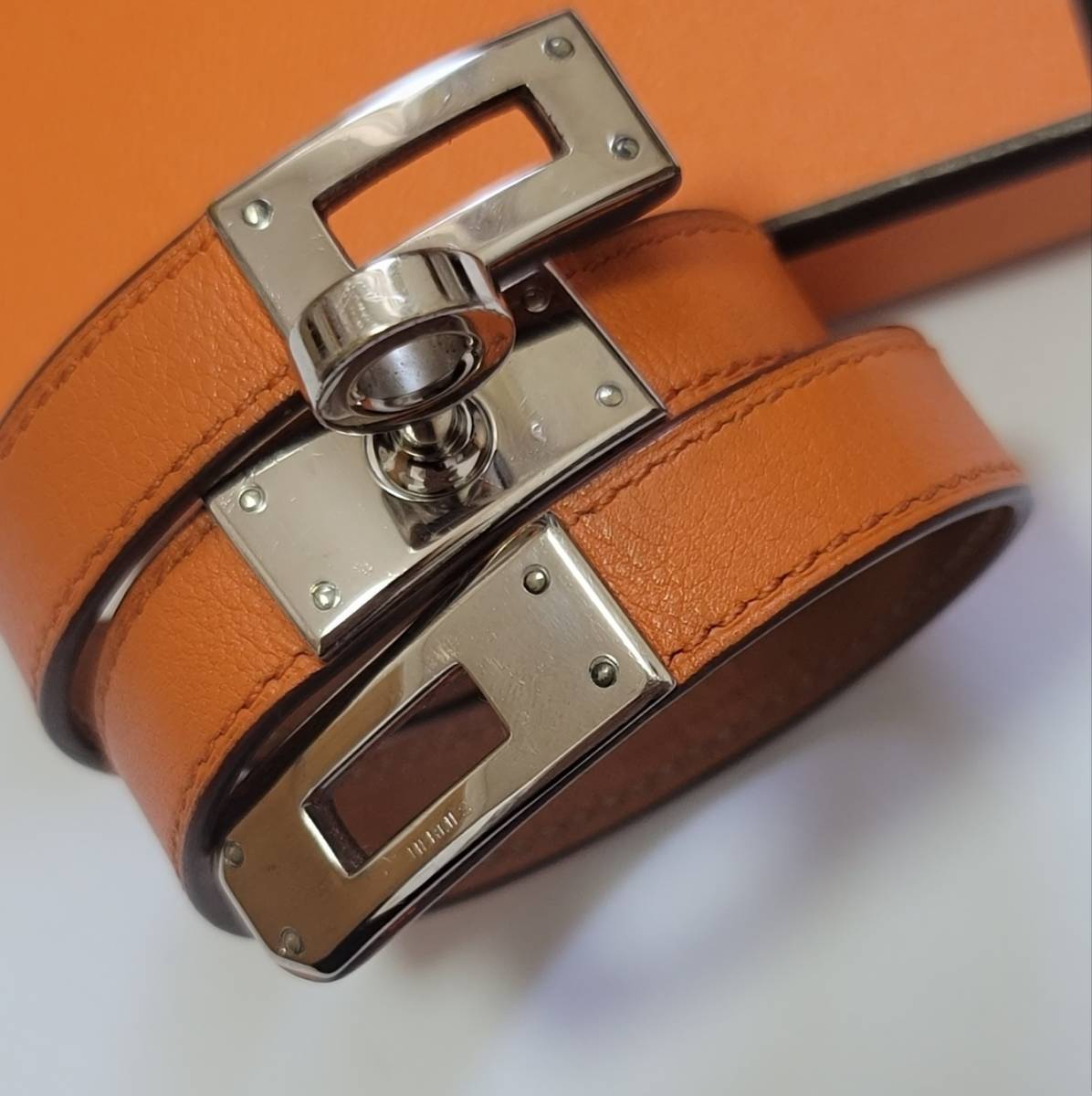 良好品】 レザーブレスレット ☆美品☆エルメス ケリー HEMRES☆正規品
