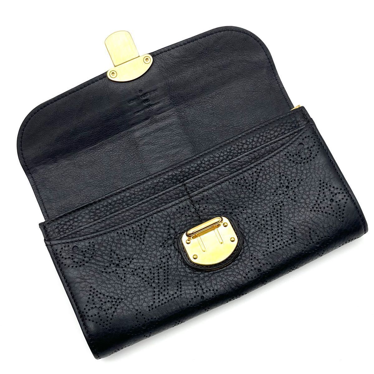 LOUIS VUITTON ルイヴィトン モノグラム マヒナ ポルトフォイユ アメリア クラッチ 長財布 B46