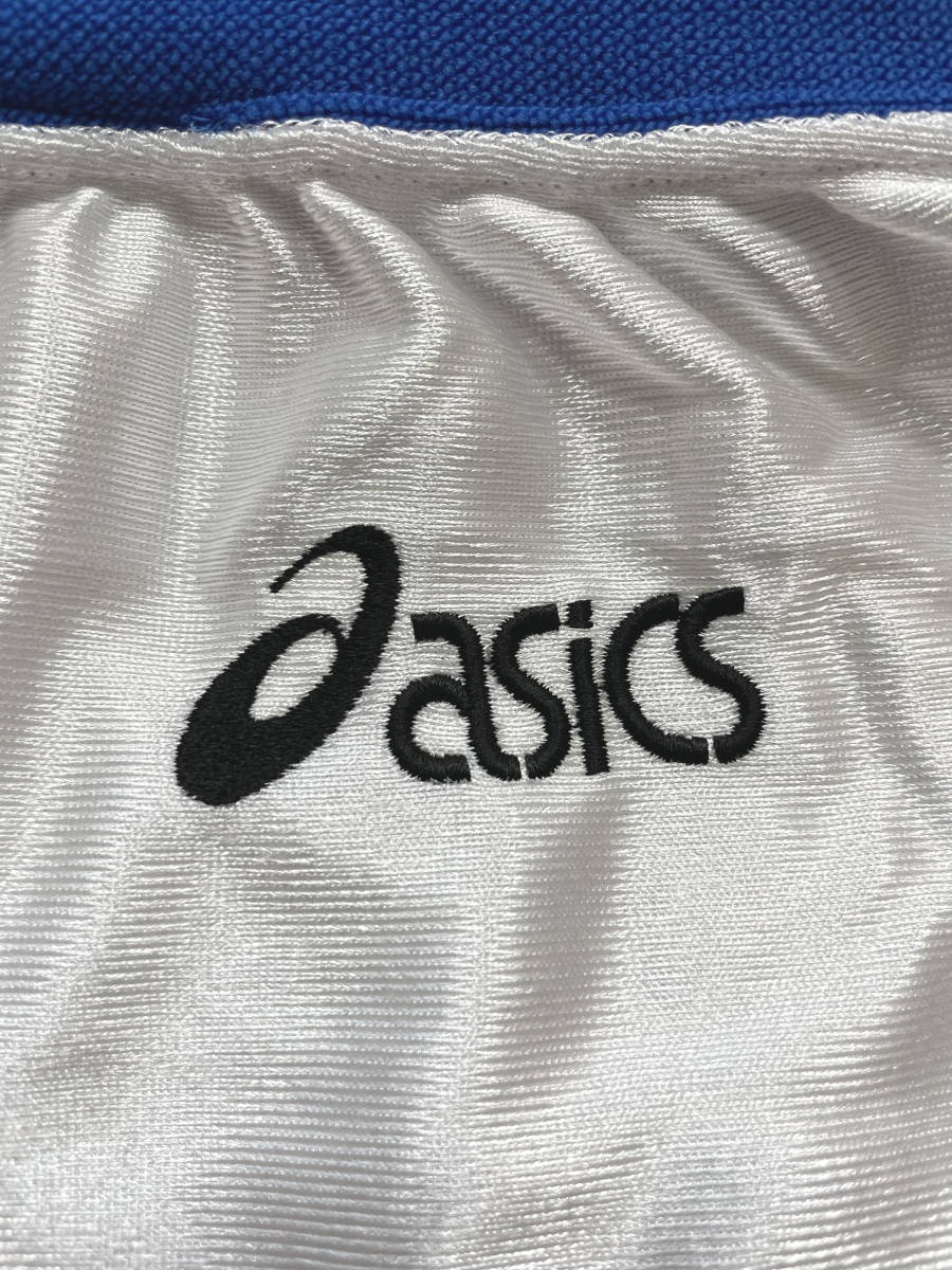  Asics asics basketball pants 90s the first period basketball game pants hard-to-find! lustre material jersey short pants stone .5594