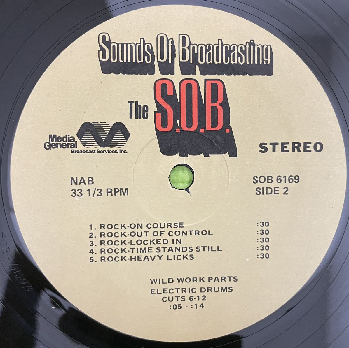 Raregroove electro sampling record レアグルーブ　エレクトロ　サンプリング　レコード　sounds of broadcasting the s.o.b. Sob 6169_画像4