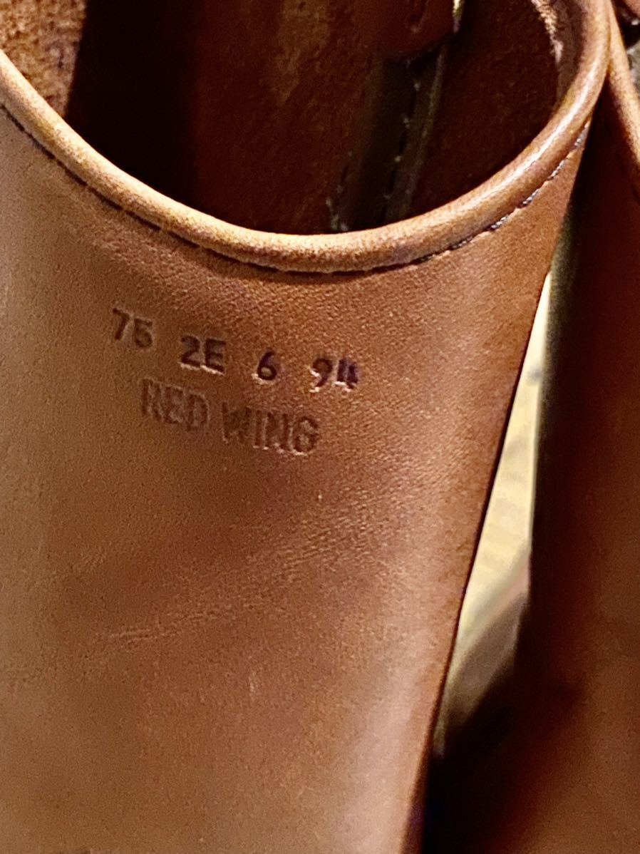 日本未発売 vintage プリント羽タグ レッドウイング redwing RW-1117 ペコス 1994年6月 ビンテージ アメリカ製 made in USA 箱無し_画像6