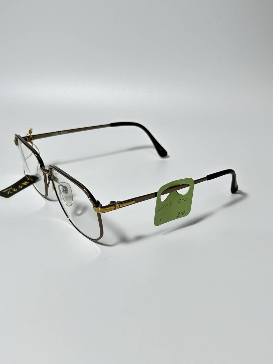  unused VINTAGE[ Saint Road cent load high class ] Gold silver sunglasses glasses Vintage glasses 81