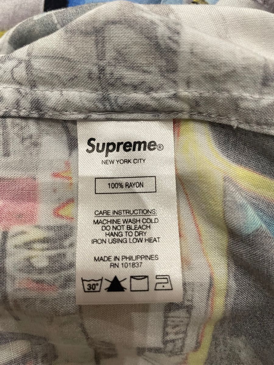 Supreme 190 Bowery Rayon S/S Shirt Multi Mサイズ シュプリーム バワリーレーヨンシャツ