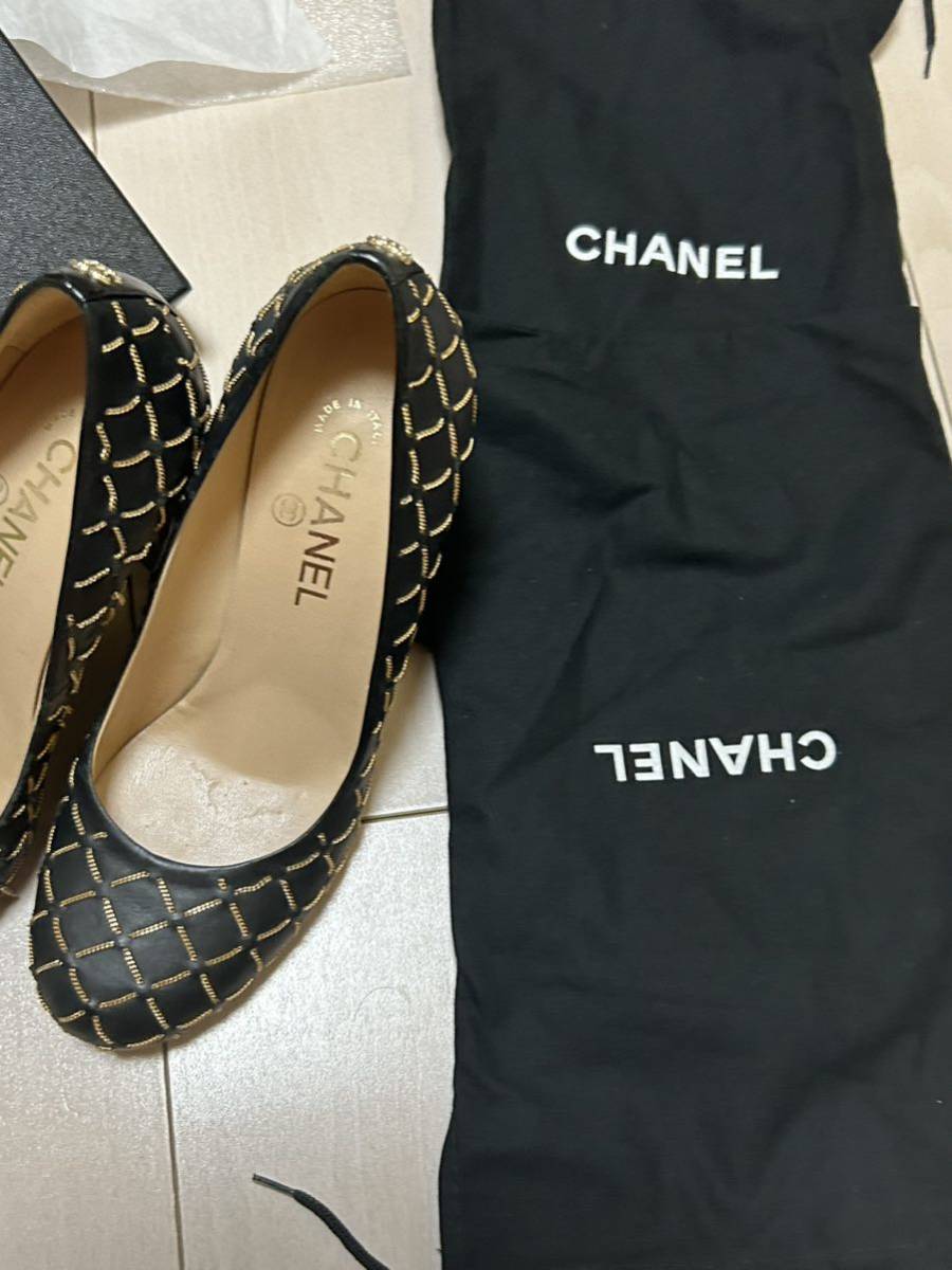 美品 CHANEL シャネル ハイヒール イタリア製 サイズ38 24.5センチ前後