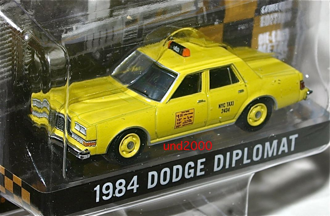 Greenlight 1/64 1984 Dodge Diplomat New York Taxi ダッジ デイプロマット ニューヨーク タクシー NYC イエローキャブ グリーンライト_画像3