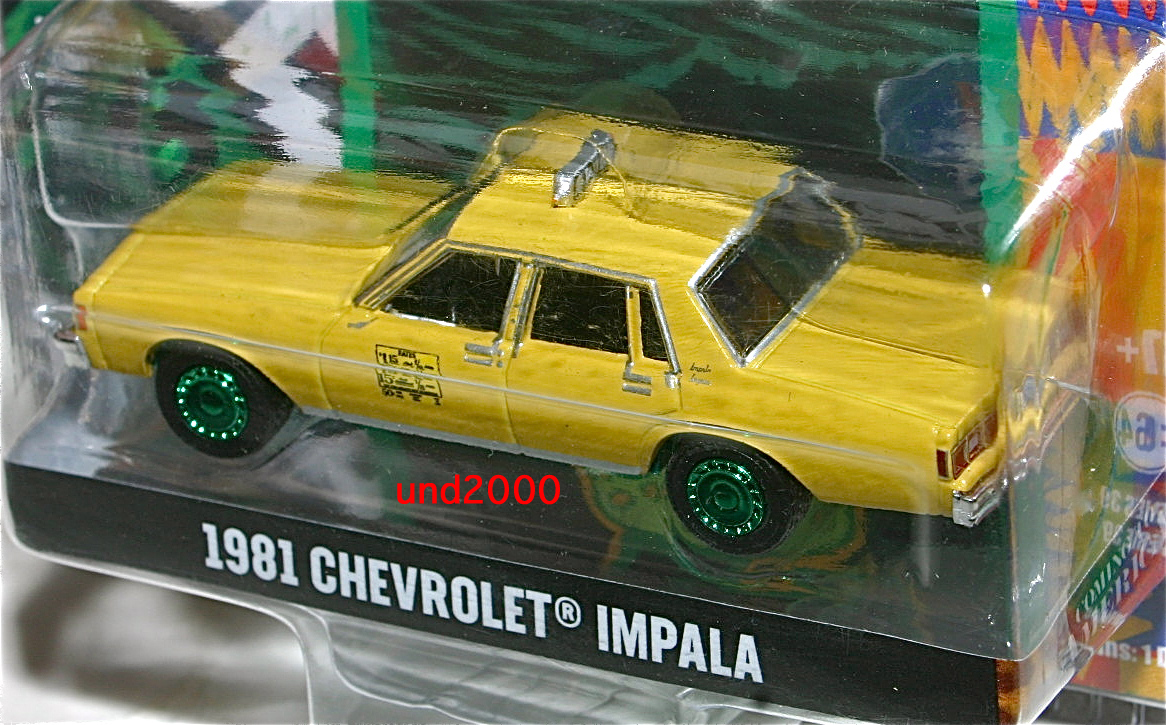 Greenlight 星の王子 ニューヨークへ行く 1/64 1981 Chevrolet Impala Taxi シボレー インパラ タクシーグリーンマシーン グリーンライト_画像4
