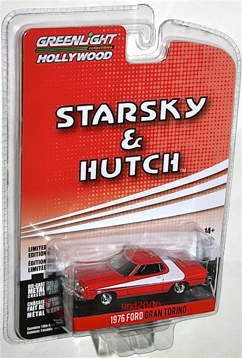 Greenlight 刑事スタスキー&ハッチ 1/64 衝突 フォード グラン トリノ 事故車 Starsky & Hutch Ford Gran Torino 赤い稲妻 グリーンライトの画像2