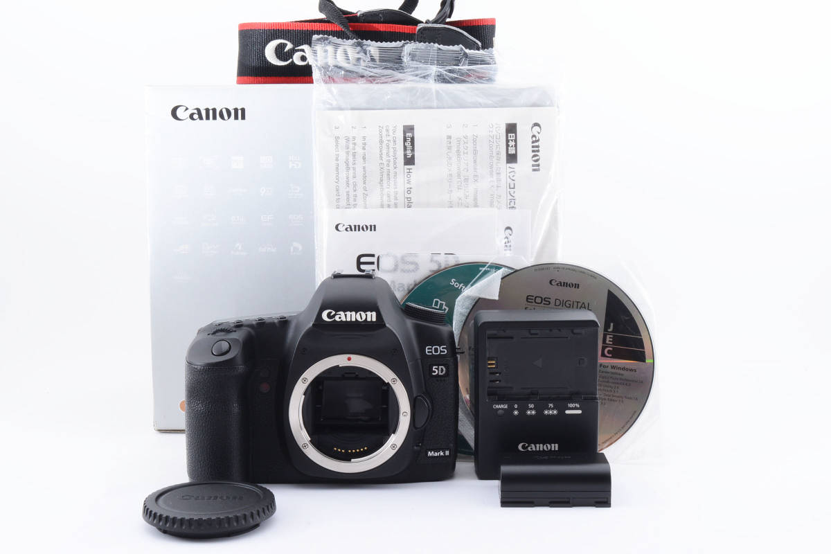 【美品】 キャノン Canon EOS 5D Mark II 《 元箱付き・付属品多数・画素数：画素》 ＃594190065