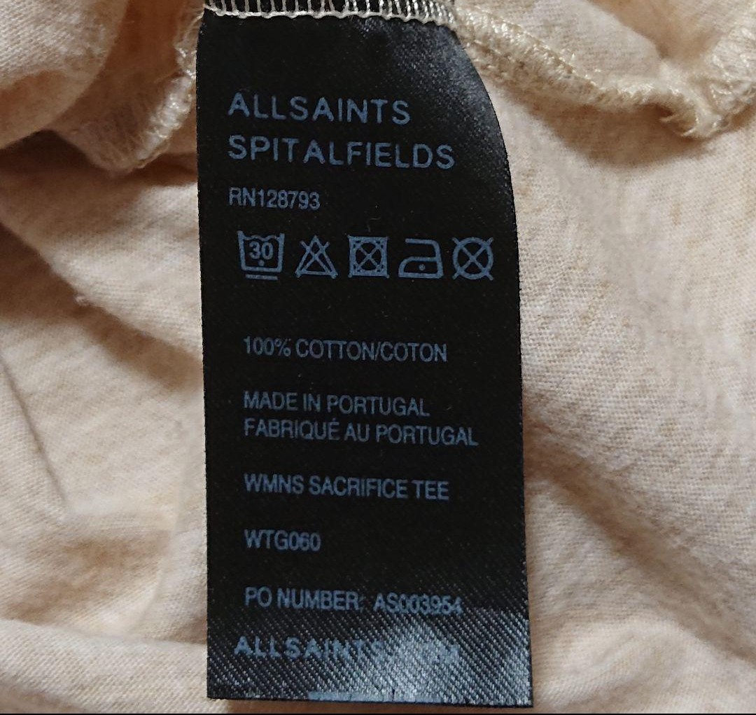 ALLSAINTS SPITALFIELDS カットオフTシャツ ネイティブ柄 インディアン RN128793 オールセインツ スピタルフィールズ カットオフ Tシャツ_画像4