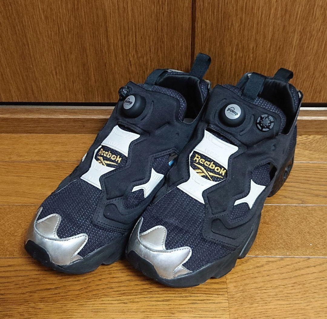 27 良品 Reebok INSTA PUMP FURY OG MU ANSWER V FV0417 リーボック インスタ ポンプフューリー アンサーV アイバーソン 黒 銀