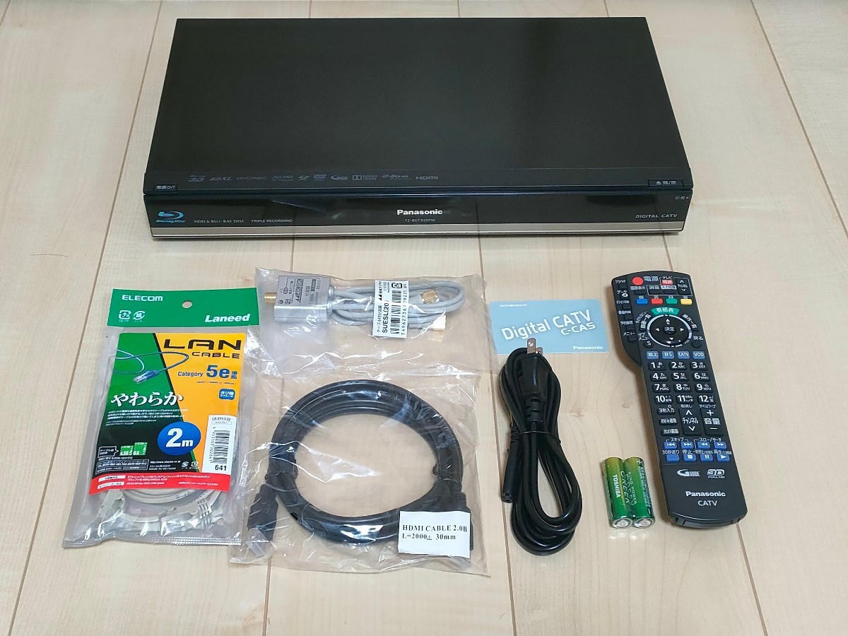 Panasonic Blu-rayﾚｺｰﾀﾞｰSTB TZ-BDT920PW-