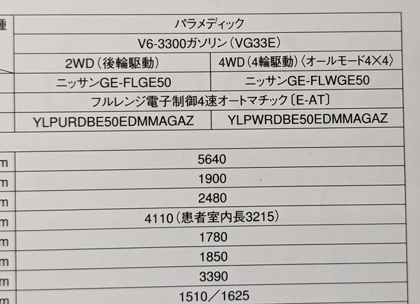 パラメディック (FLGE50, FLWGE50) 車体カタログ 1999年8月 PARAMEDIC 救急車 古本・即決・送料無料 管理№ 6178 ⑬の画像9