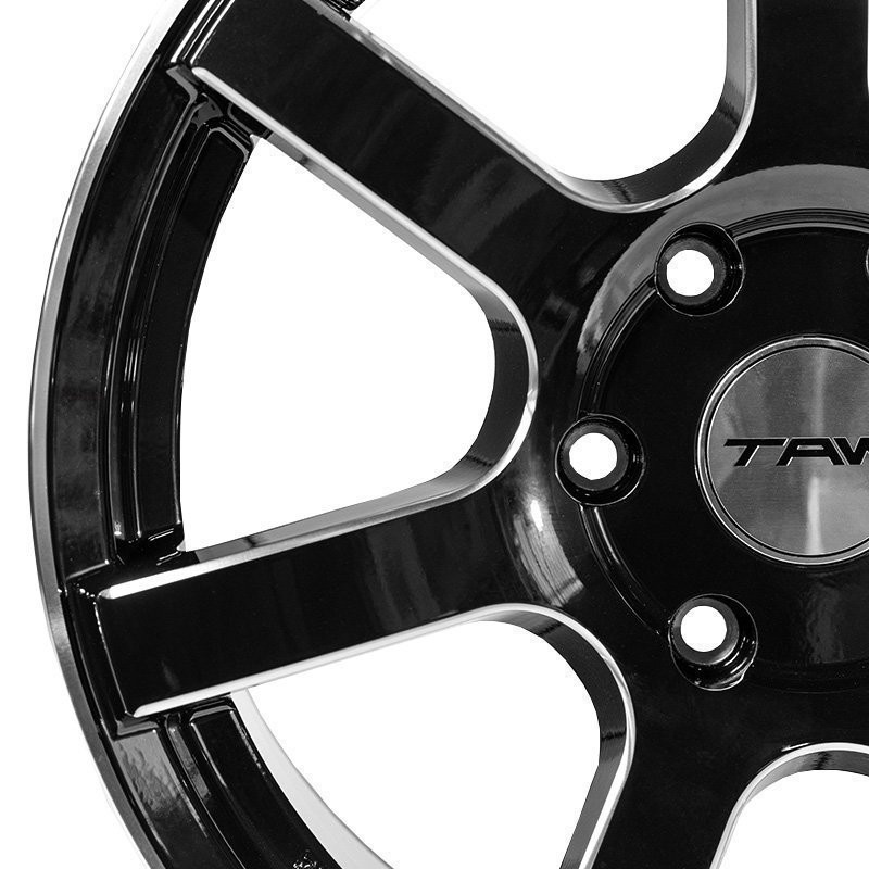 ハイエース 18インチ タイヤホイールセット 4本 TAW Styling6 18X8.0J+37 6穴 グロスブラック/リム＆エッジマシン TOYO H30 225/50R18C_画像7