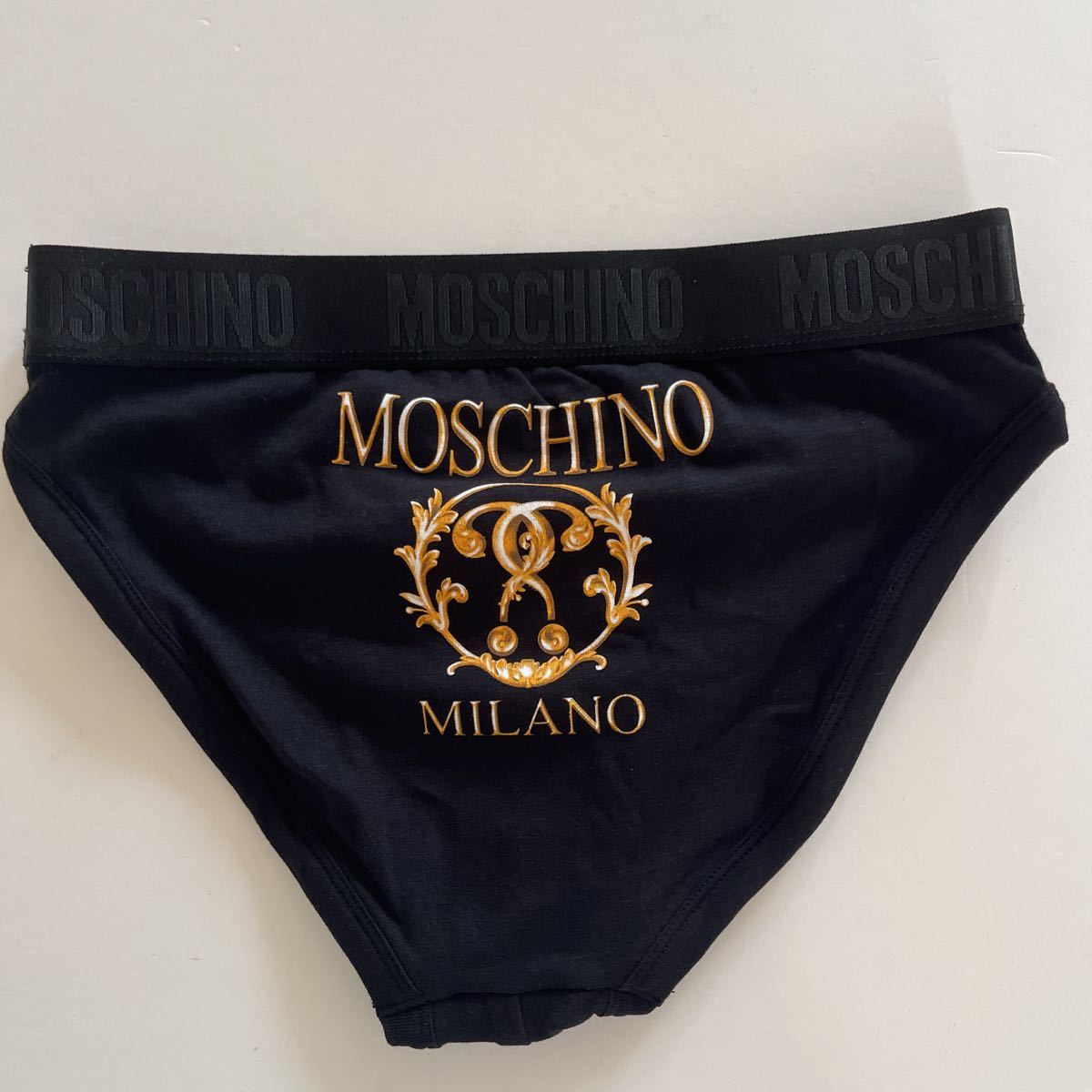 MOSCHINO モスキーノ メンズビキニ S(XS) メンズブリーフ プリント