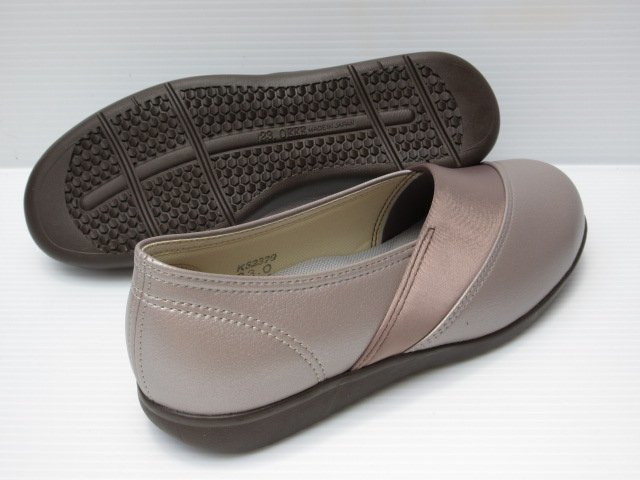  prompt decision 24.0 Asahi .. principle L158 champagne slip-on shoes made in Japan easy wide width EEE woman lady's casual walking shoes 