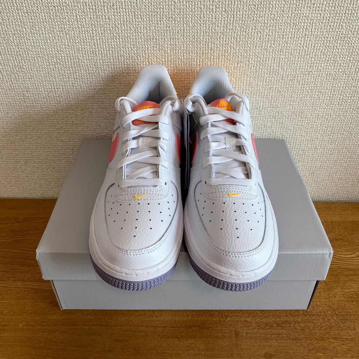 24cm【新品】ナイキ エアフォース1 ホワイト GSモデル