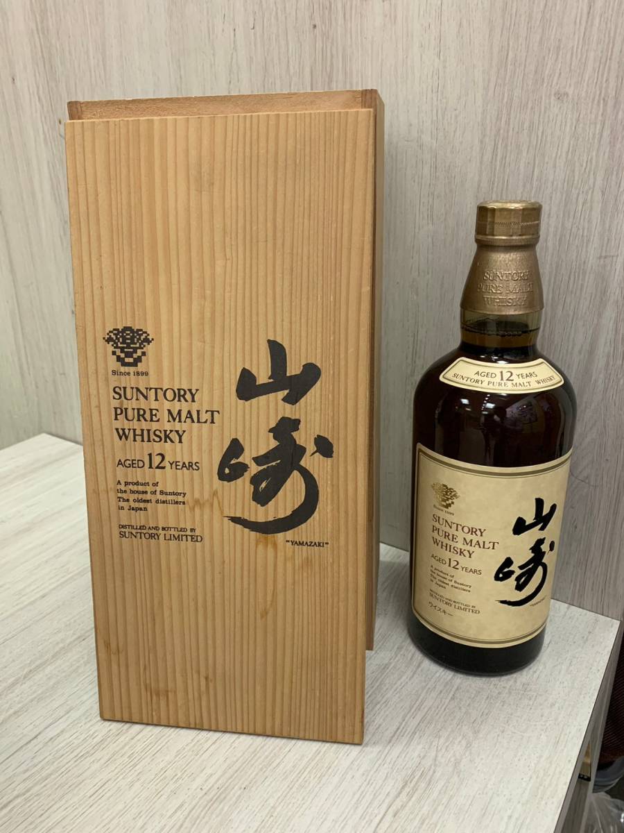 未開封品 SUNTORY/サントリー ピュアモルトウイスキー 山崎 12年