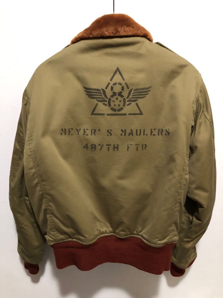 バズリクソンズ BUZZ RICKSON''S B-10 フライトジャケット 赤リブ サイズ40