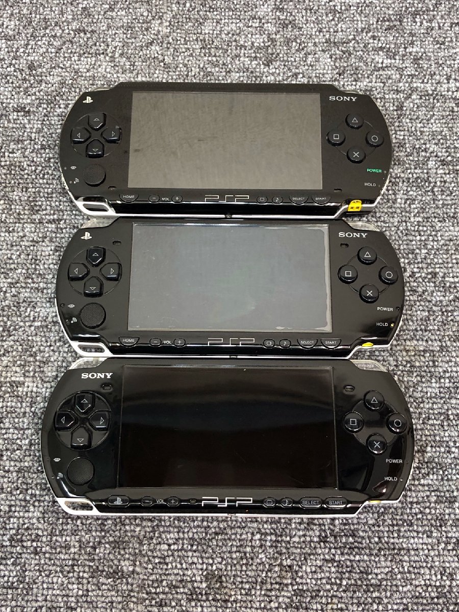 SONY PSP本体 3台 PSP-1000 PSP-2000 PSP-3000 通電のみ確認