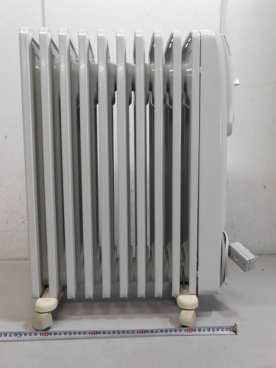 *DeLonghi oil * radiator heater L character type Flat fins 10 sheets light gray R731015EFS? 4~10 tatami for!140 size shipping 