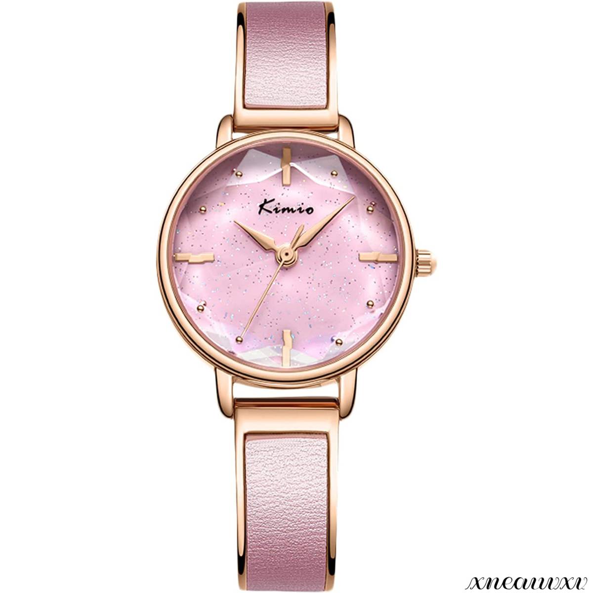 立体鏡面 腕時計 星の光 ブレスレット式 ピンク レディース クオーツ 高品質 おしゃれ アナログ 女性 腕時計 ウォッチ プレゼント