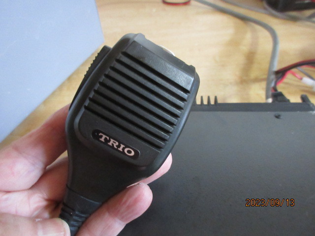 TRIO UHF FM 10W TR-8400 受信改造あり マイク_画像4