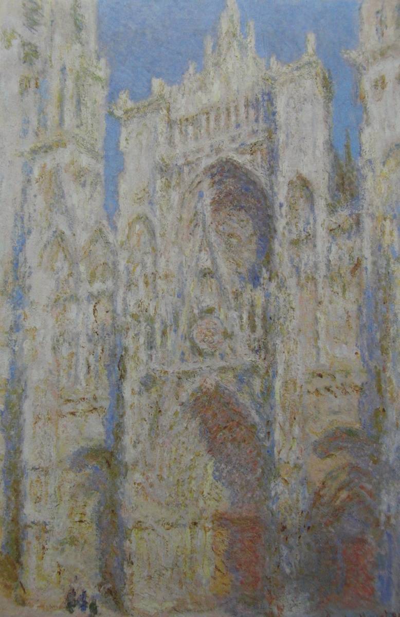 「ルーアン大聖堂、扉口（陽光）」、クロード・モネ、希少画集・額装画、自然、風景、フランス、新品額縁、状態良好、送料無料_画像1