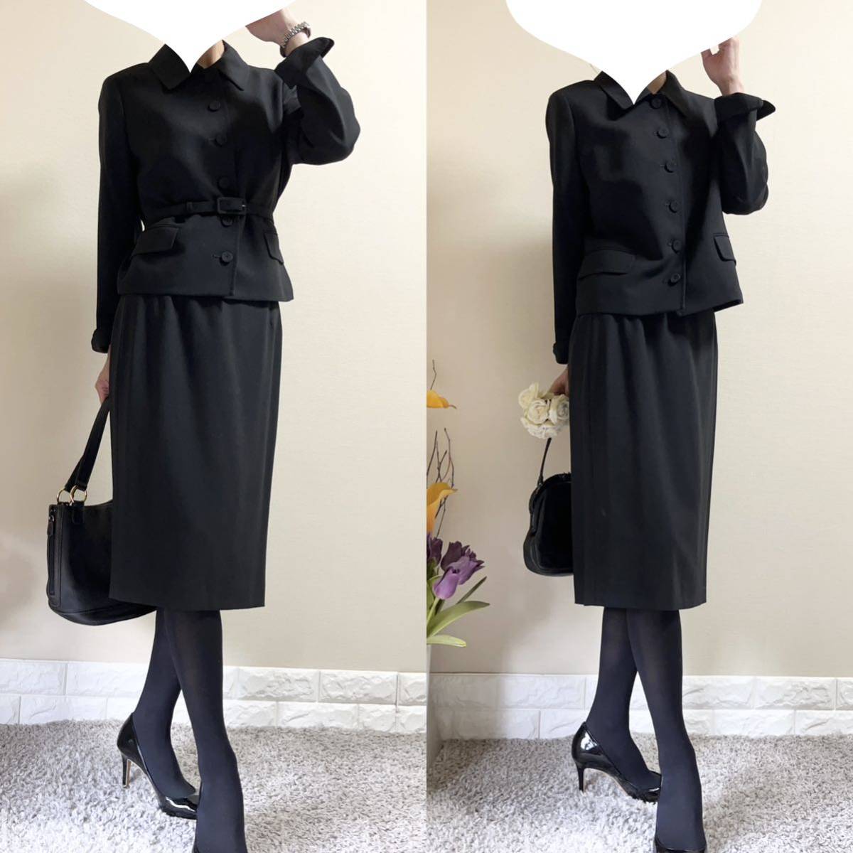 Aquasqutum Aquascutum suit high class mourning dress . clothes . examination interview M black The Seven-Five-Three Festival go in . type graduation ceremony go in . type .. type memorial service 