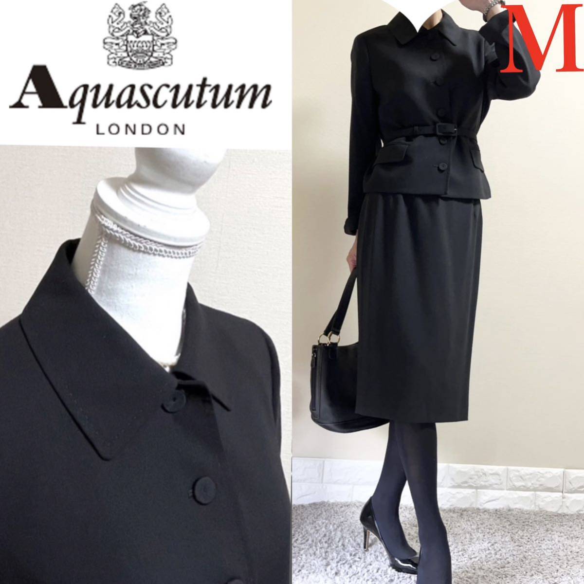 Aquasqutum Aquascutum suit high class mourning dress . clothes . examination interview M black The Seven-Five-Three Festival go in . type graduation ceremony go in . type .. type memorial service 