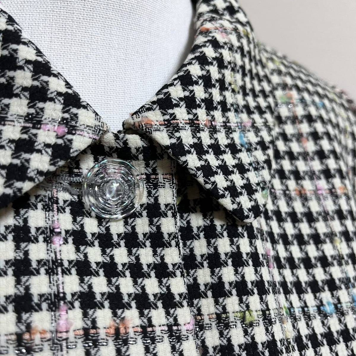 日本未発売】 Leilian レリアン ツイード 千鳥柄 セットアップスーツ