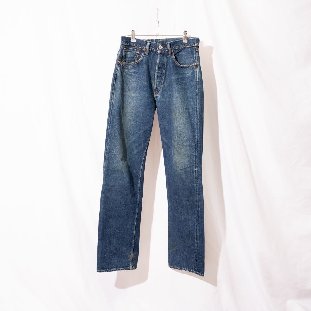 低価格 【初期・希少】WAREHOUSE 牛パッチ 片面赤タブ 1001XX W30 L34
