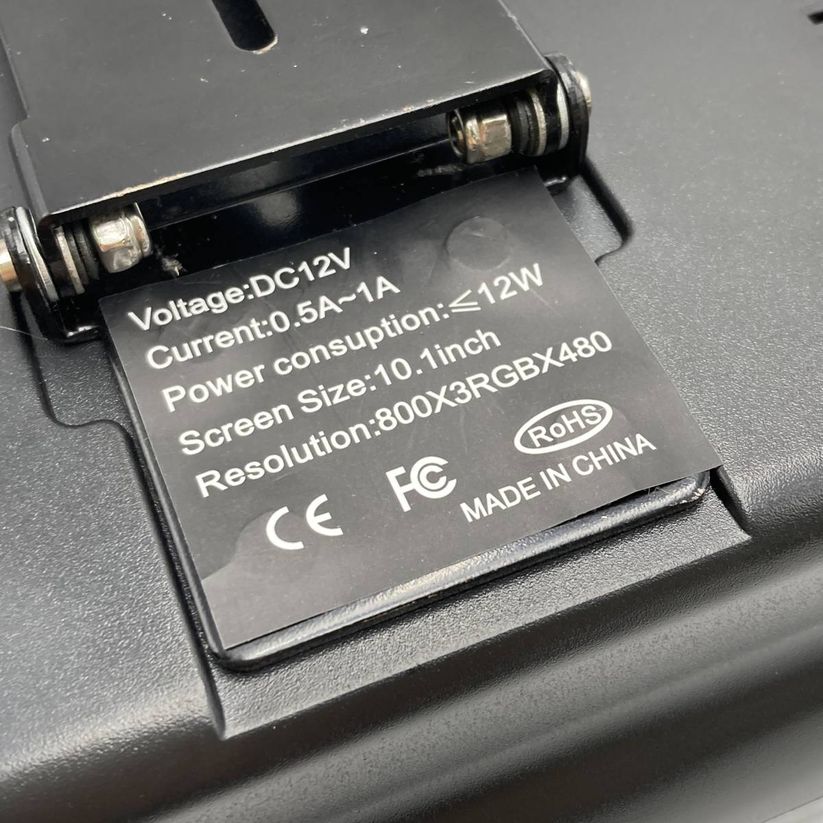 【訳あり】URVOLAX ヘッドレストモニター10.1インチ大画面モニター HDMI対応 上側スロットイン式 車載用DVDプレーヤー  /Y10427-T3