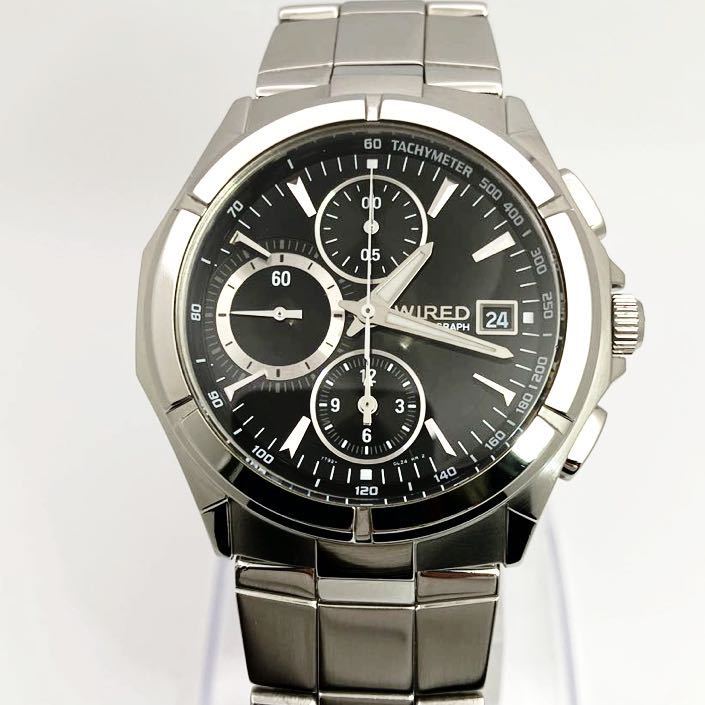美品 電池新品 送料込 セイコー SEIKO ワイアード WIRED クロノ 美品 電池新品 送料込 セイコー SEIKO ワイアード WIRED クロノ