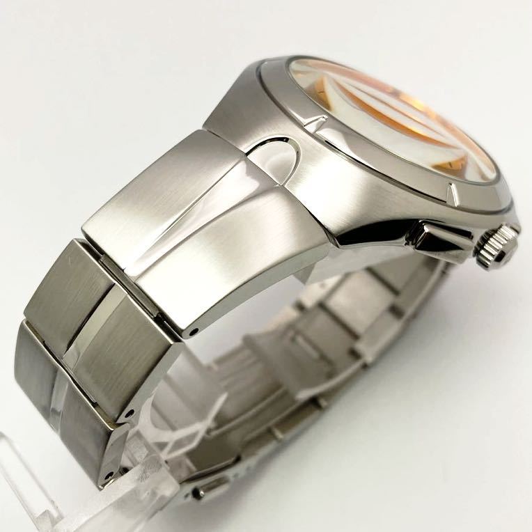 美品☆電池新品☆送料込☆セイコー SEIKO ワイアード WIRED クロノグラフ メンズ腕時計 オレンジ BEAMSコラボモデル 7T92-0TD0 AGAV795