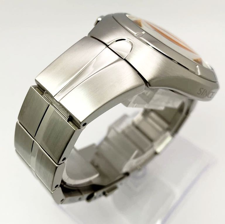 美品☆電池新品☆送料込☆セイコー SEIKO ワイアード WIRED クロノグラフ メンズ腕時計 オレンジ BEAMSコラボモデル 7T92-0TD0 AGAV795