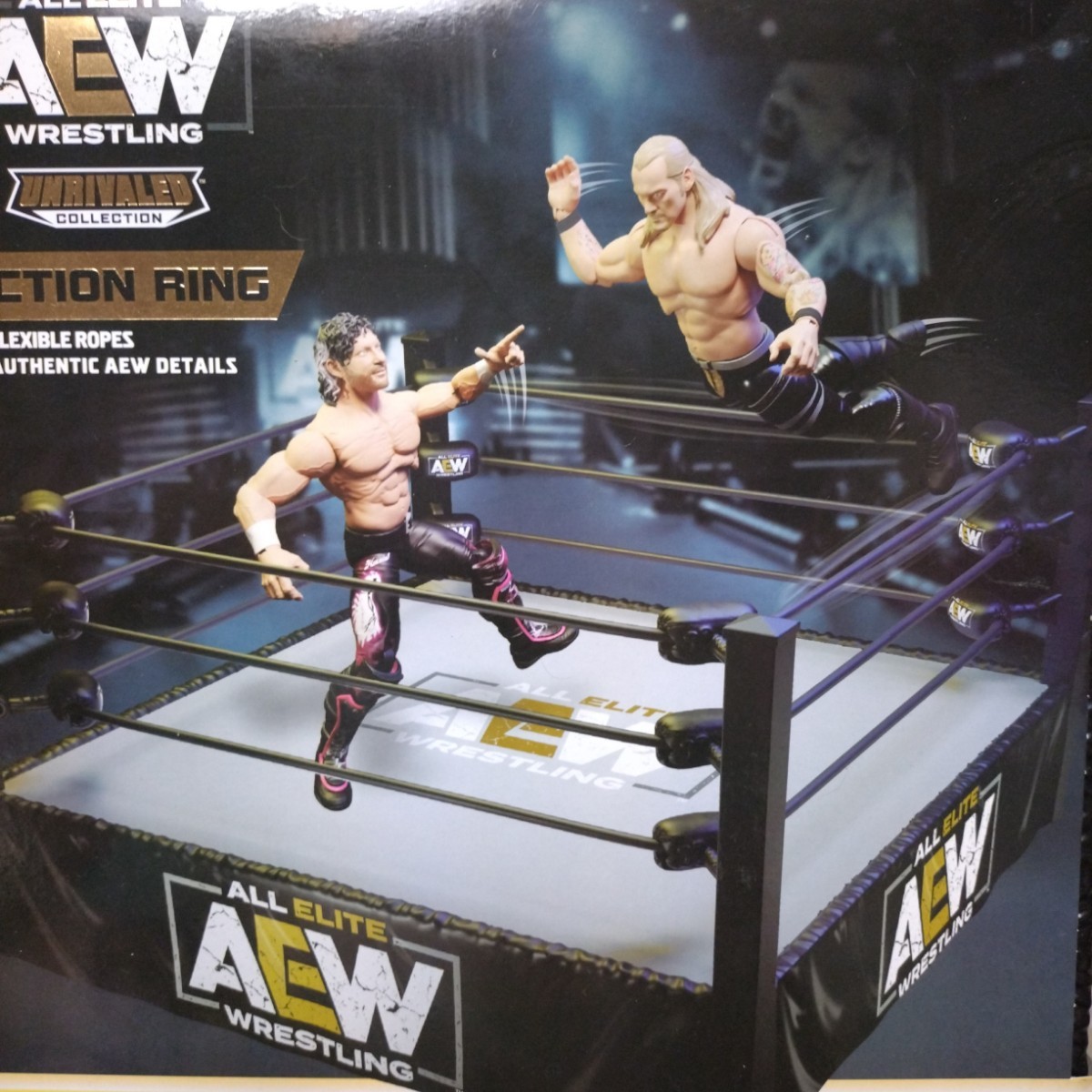 日本未発売　AEW リング　フィギュア　ケニー・オメガ　クリス・ジェリコ　新日本プロレス　内藤哲也　ロス・インゴベルナブレス_画像1