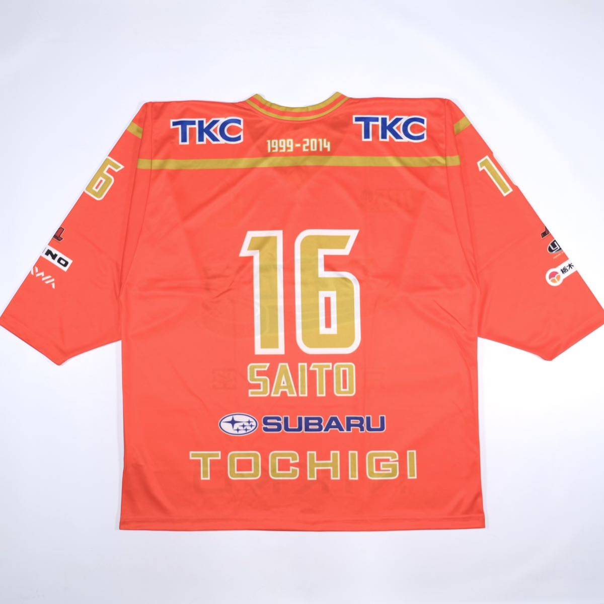 [ free shipping ]H.C. Tochigi sunlight ice back s/2013-2014 season HOME replica uniform /#16. wistaria ../XL size 