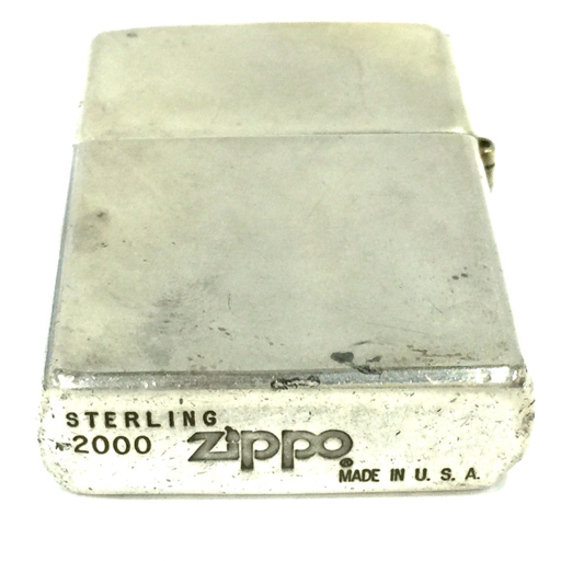 1円 ジッポー オイルライター 喫煙具 無地 スターリング STERLING 2000 約5.5×3.8cm 保存箱 付属 ZIPPO_画像7