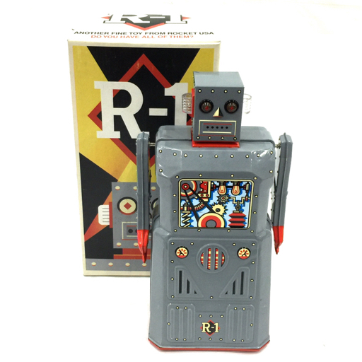 増田屋 R-1 ブリキ ロボット ホビー おもちゃ 現状品 玩具 保存箱付き