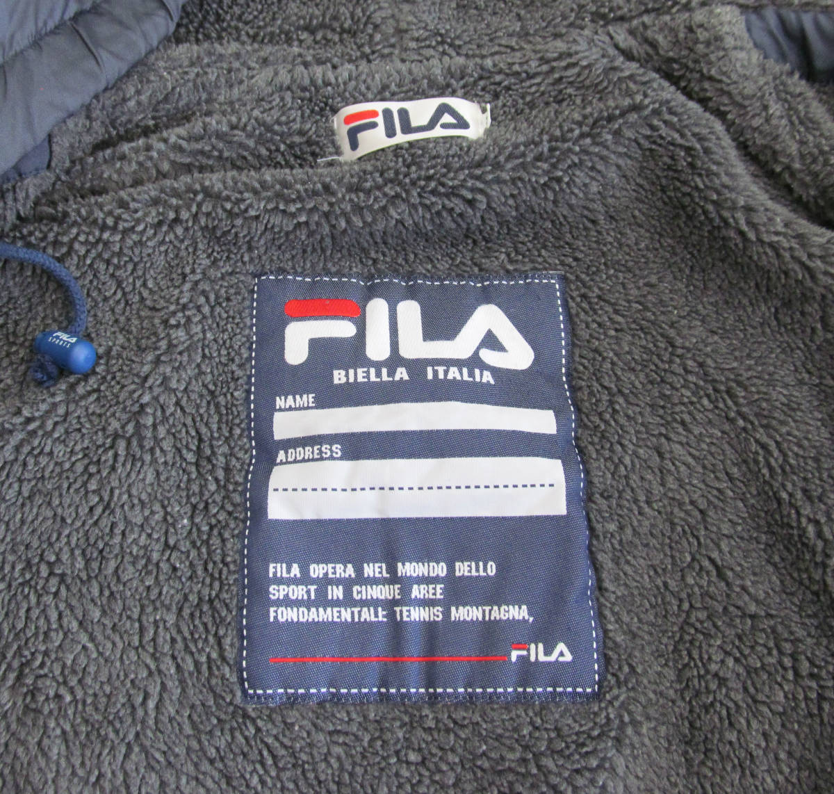 FILA filler обратная сторона боа bench пальто жакет парка M d7