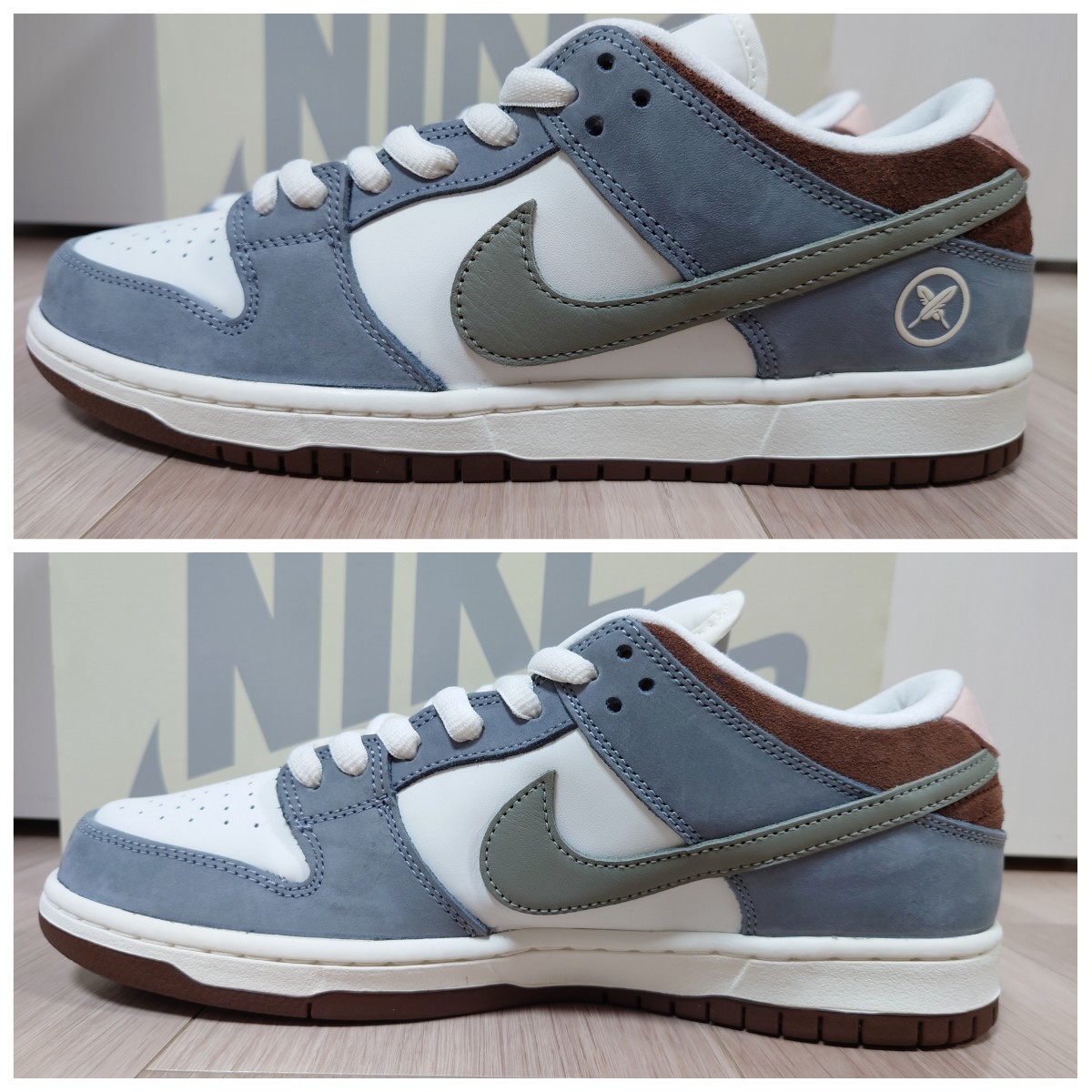 正規品 ナイキ ダンク ロー 堀米雄斗 コラボ NIKE SB DUNK Low PRO QS 28cm us10 新品 グレー ピンク ブラウン カラー YUTO HORIGOME_画像2