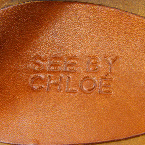価格は安く アンクルストラップ ウェッジソール サボサンダル CHLOE
