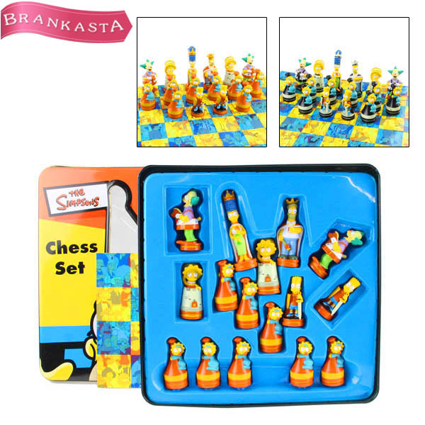 シンプソンズ 3Dチェスセット The Simpsons Chess Set テーブルゲーム ボードゲーム ヴィンテージ 缶入り [NEW]★52GB13