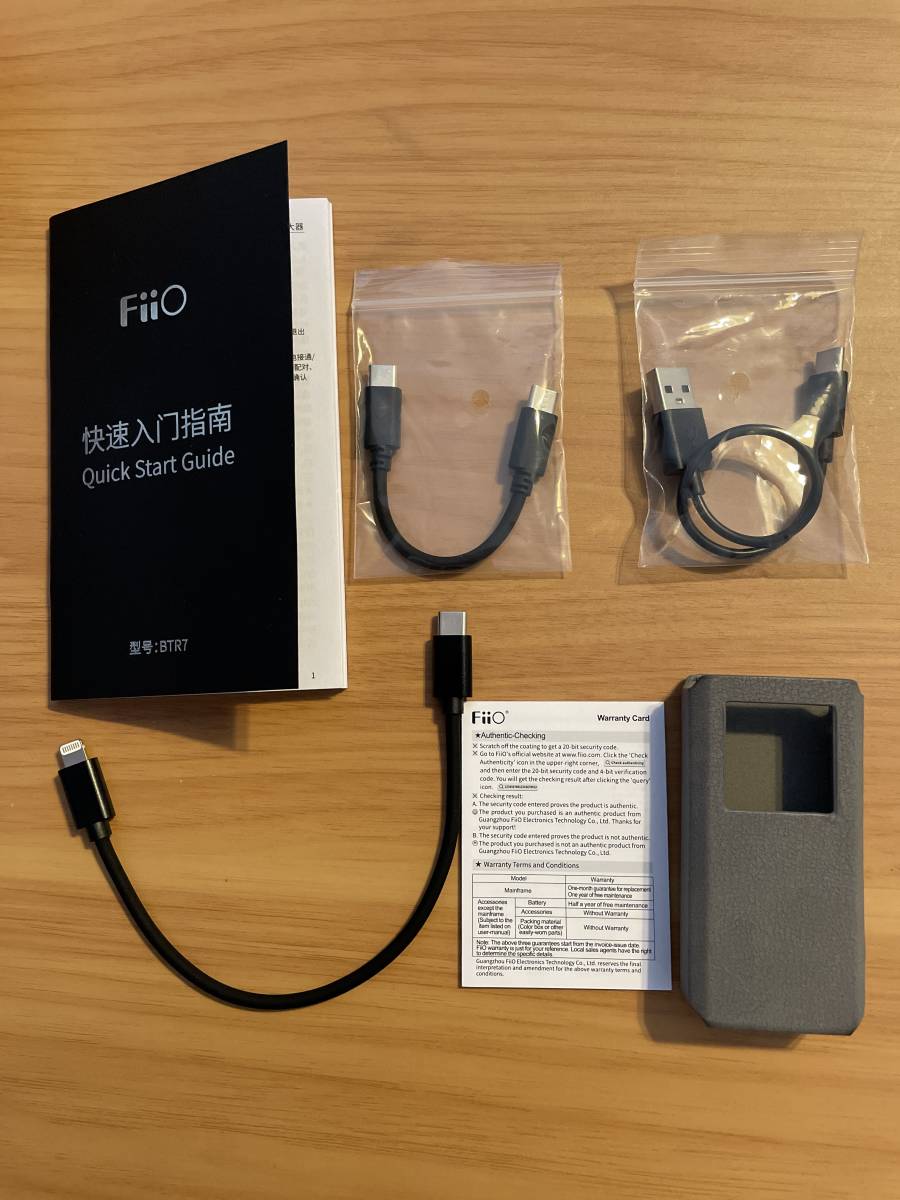 送料無料】【美品】FIIO BTR7 付属品+おまけ iPhone有線接続用USB-C