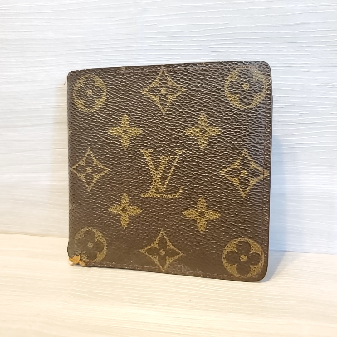 1826 即決 LOUISVUITTON ルイヴィトン モノグラム ポルトフォイユ マルコ 二つ折り 財布 ウォレット 小銭入れ 札入れ _画像2