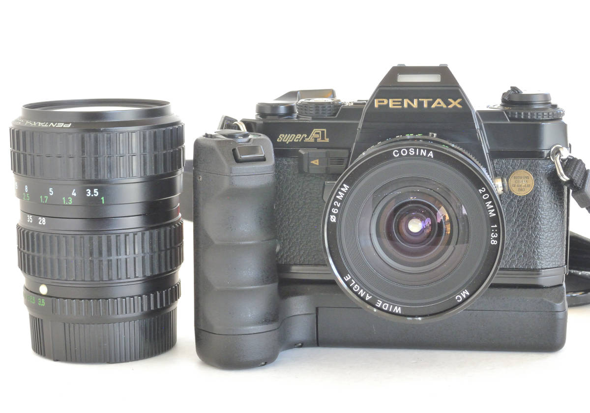 PENTAX super A 28-80・COSINA 20mm F3.8・ワインダーME Ⅱ付き（中古品）1983 European Camera Of The Year Special Edition　_画像4
