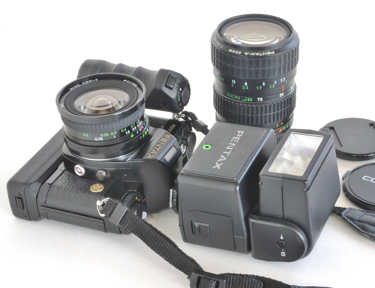 PENTAX super A 28-80・COSINA 20mm F3.8・ワインダーME Ⅱ付き（中古品）1983 European Camera Of The Year Special Edition　_画像8