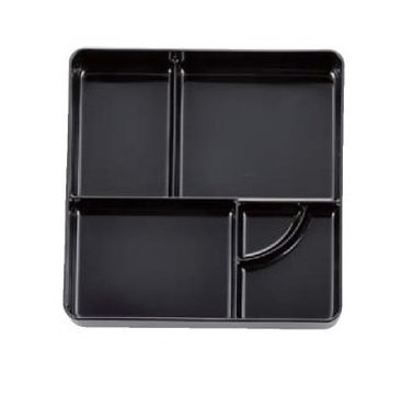 * для бизнеса лакированные изделия 8 размер Sengoku коробка для завтрака примерно 245X245X60mm2 шт фиксация перегородка keyaki внутри чёрный Echizen краска сделано в Японии новый товар 
